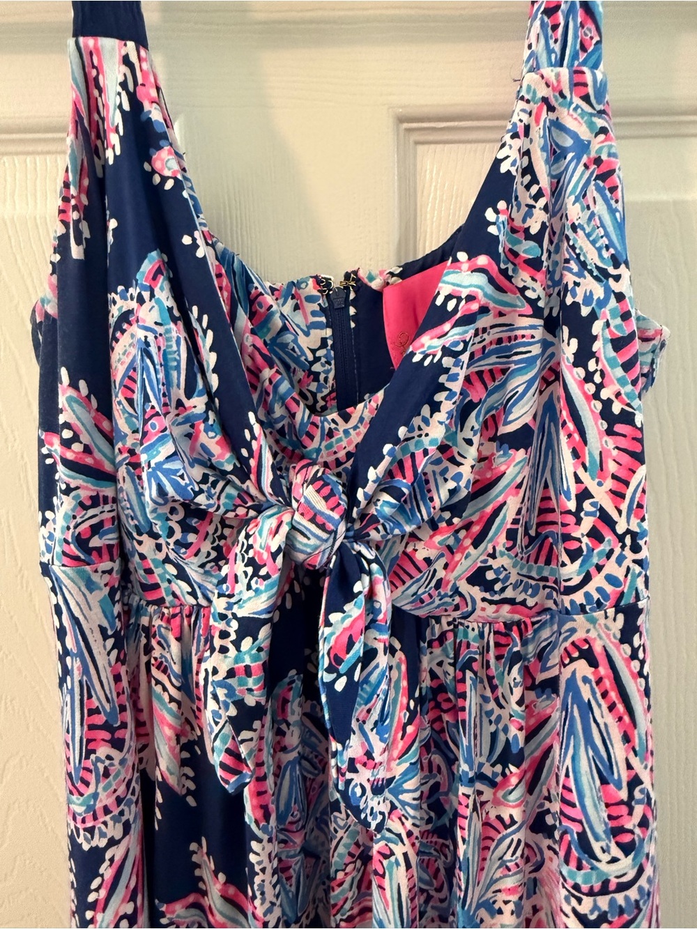 Lilly Pulitzer Maui Maxi Dress Oyster Bay blue Miss shell print size 14